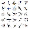 50 Swallow Bird Stickers: Decorative Cartoon Animal Designs for Journals