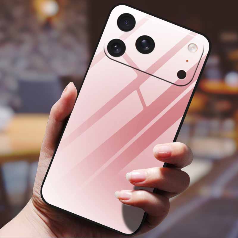 Gradient Phone Case for iphone 17  pro max iphone17 Air Tempered Glass Hard Back Cover for Apple iphone17pro Candy Color Pattern