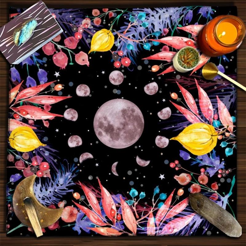 Geometric Divinations Table Cloth Board Game Oracles Card Pad Rune Support Mat