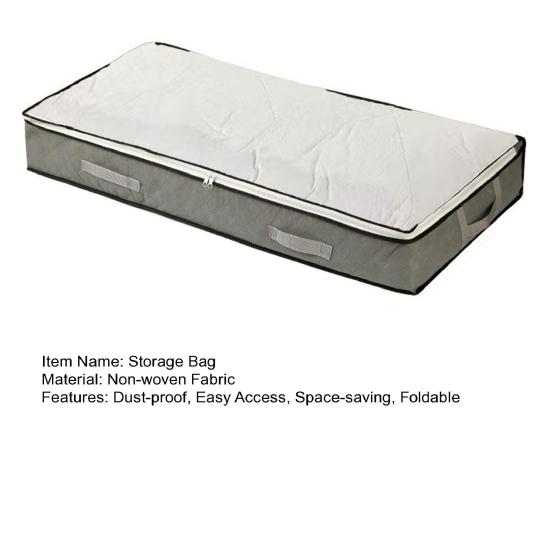 Under Bed Storage Bag Quilt Bag with Transparent Cover Dust Proof Wardrobe Organizer for Clothes Sheets Home Dormitory Closet
