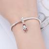 Orstarry 925 Silver Santa Claus Pendant Beads for Bracelet DIY Jewelry Trendy Christmas Gifts Party Charm