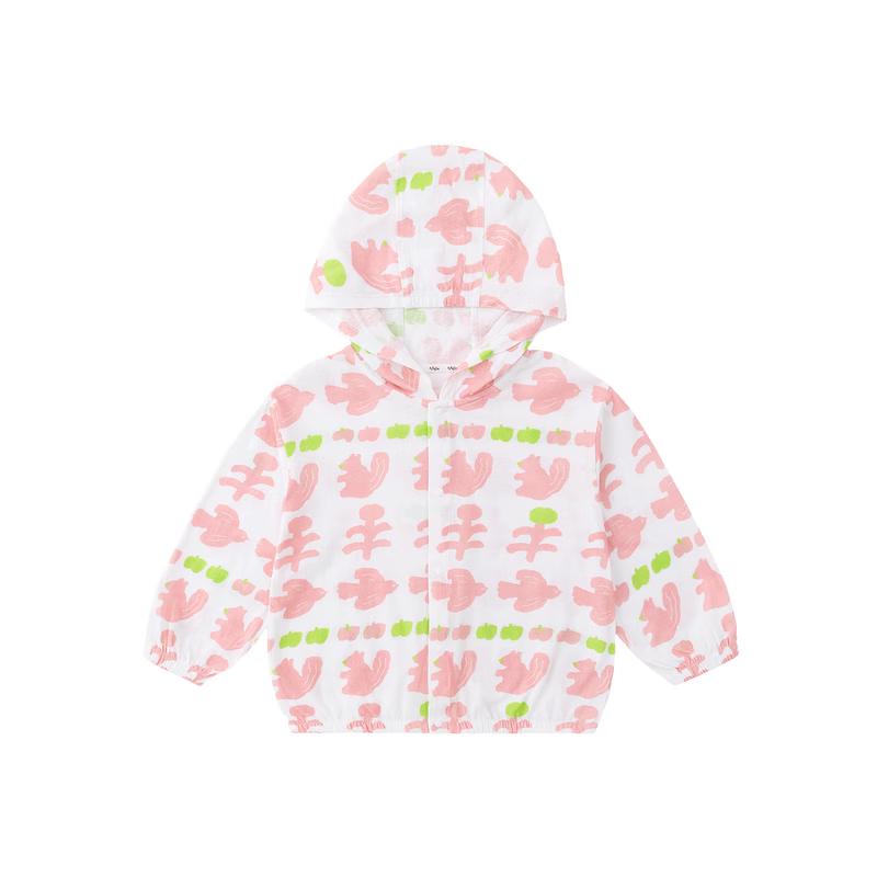 Dudu Family 100% Cotton Kids Summer Hooded Jacket 80