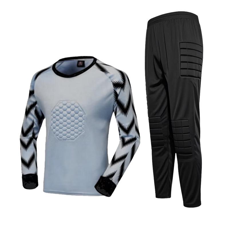 Goalkeeper Uniform with Anti-Fall and Anti-Collision Sponge Padding for Football Training