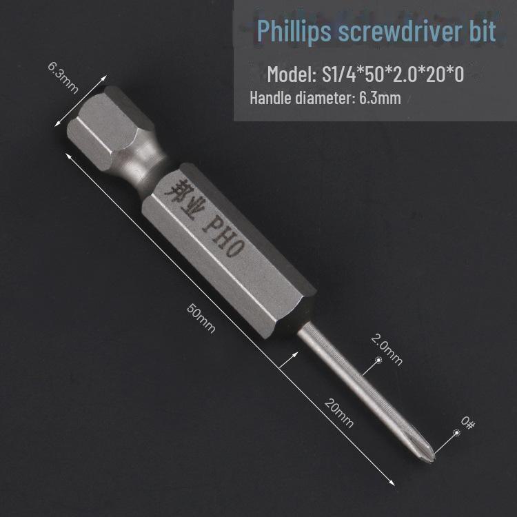 Bangye S2 Steel Pneumatic Phillips Screwdriver Head for Electric Drill