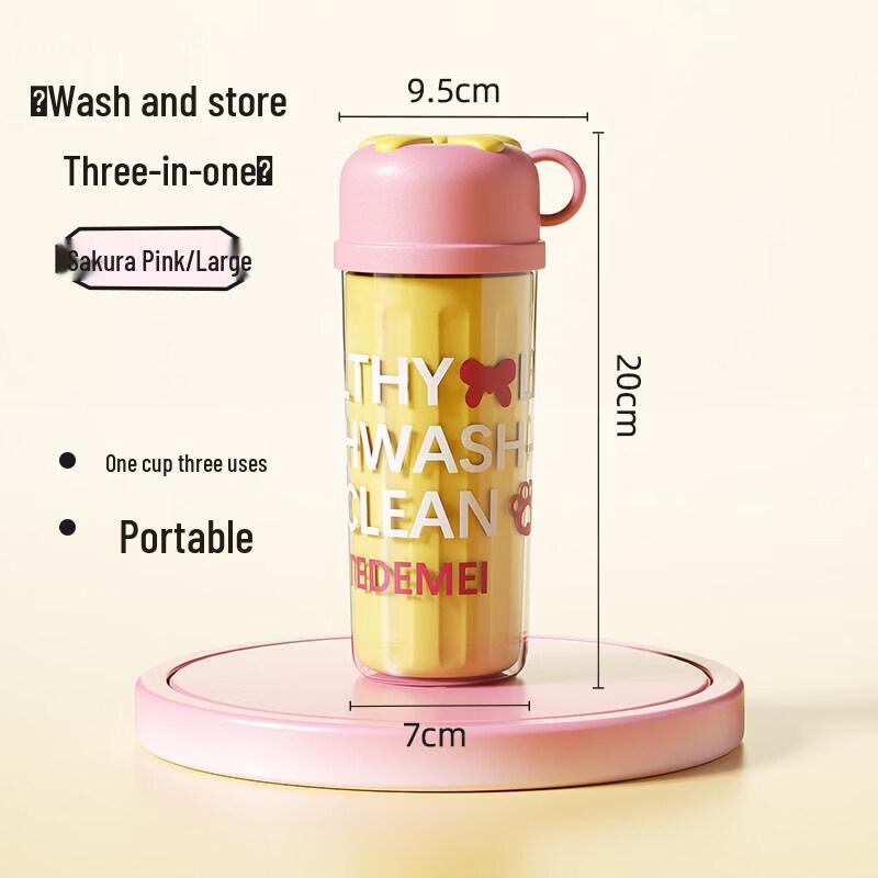 LIEI Kids Portable 3-in-1 Wash Cup
