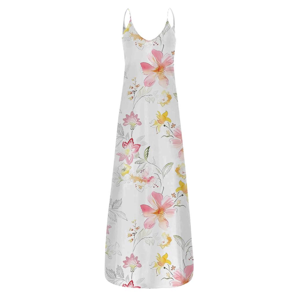 Women's Dress Sleeveless Casual Length Floor-length Dress