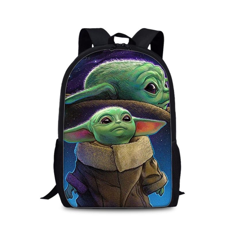 Mandalorian Grogu Batoh pro děti s dvojitým popruhem z odolného nylonového materiálu