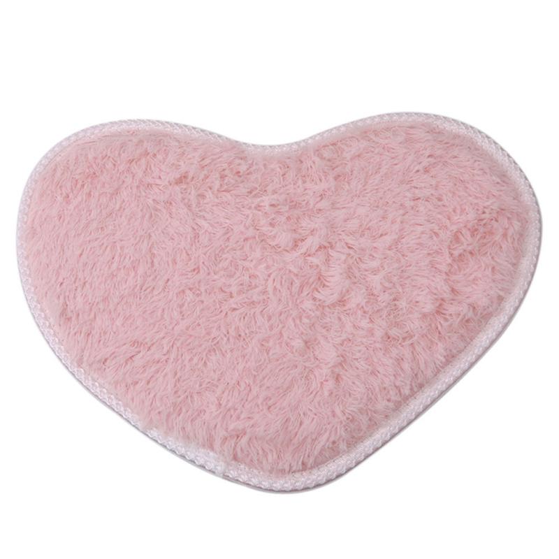 Non-slip Bath Mats Love Heart Shape Rug Kitchen Bathroom Home Decor Mats