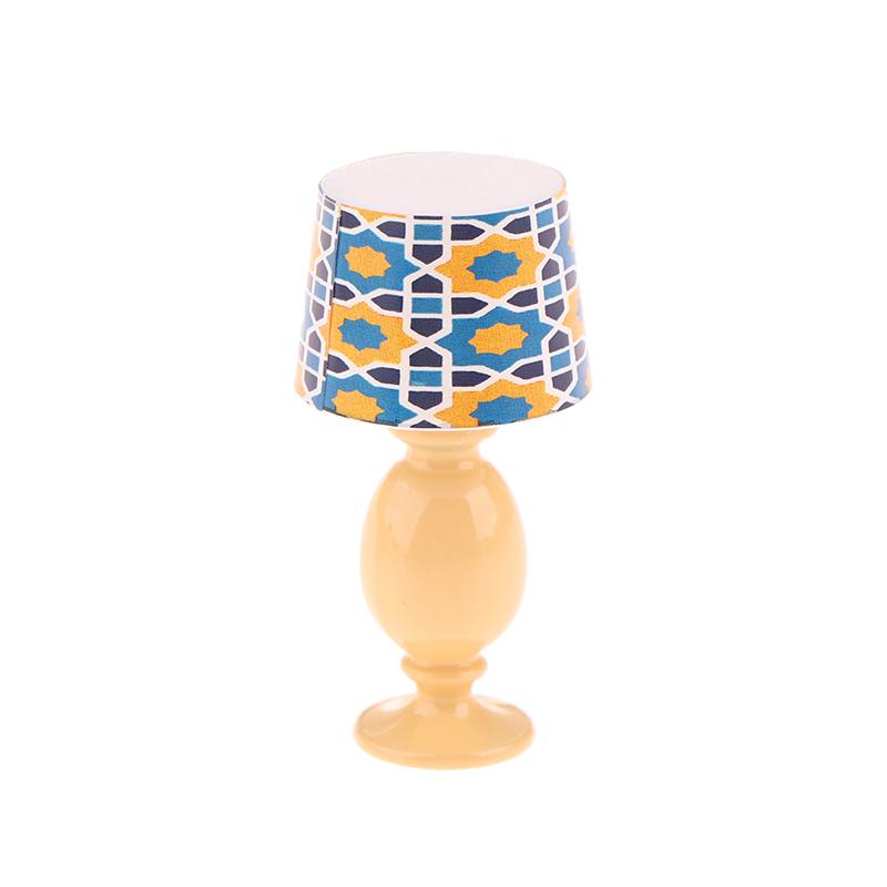 Miniature Desk Lamp Study Model Dollhouse Furniture Decoration Micro Scene Light Ornament 1:12 Dollhouse Pretend Play Toys