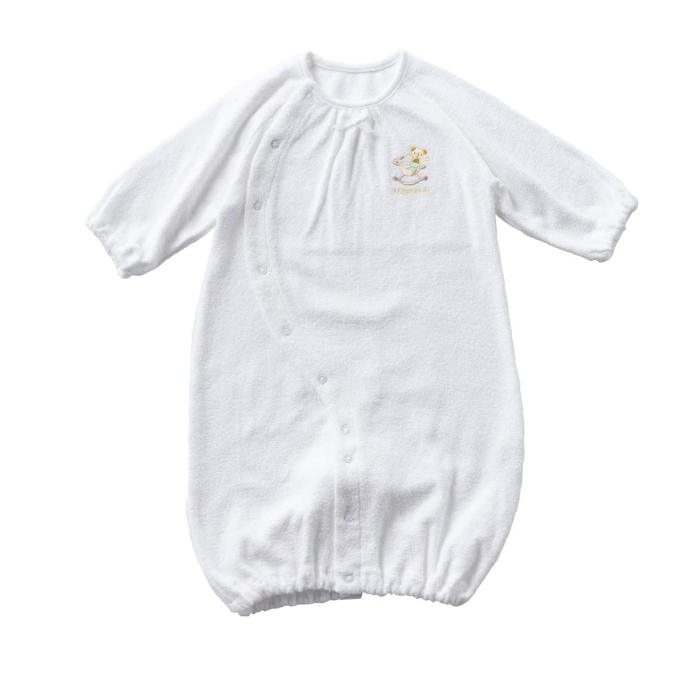 

де пиле все на кнопках Хлопок для новорожденного Сделано в Японии [Крем Коко] Двусторонний без скручивания [Замена ластовицы/2 способа] 100% 50-70 см (от белого)