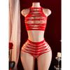 Sexy Transparent Erotic Lingerie Mesh Lace Hollow Out Pantie Porn Babydoll Open Bra Exotic Underwear Sheer Seductive Sex Outfits