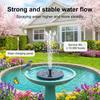 Pompa per Fontana d'Acqua Solare con 6 Ugelli e Luci LED Colorate, Decorazione da Giardino Esterna per Vasca per Uccelli, Decorazione per Stagno in Cortile