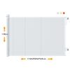 140cm Tall Pet Gate: Anti-Jump & Anti-Drill Barrier for Cats and Dogs