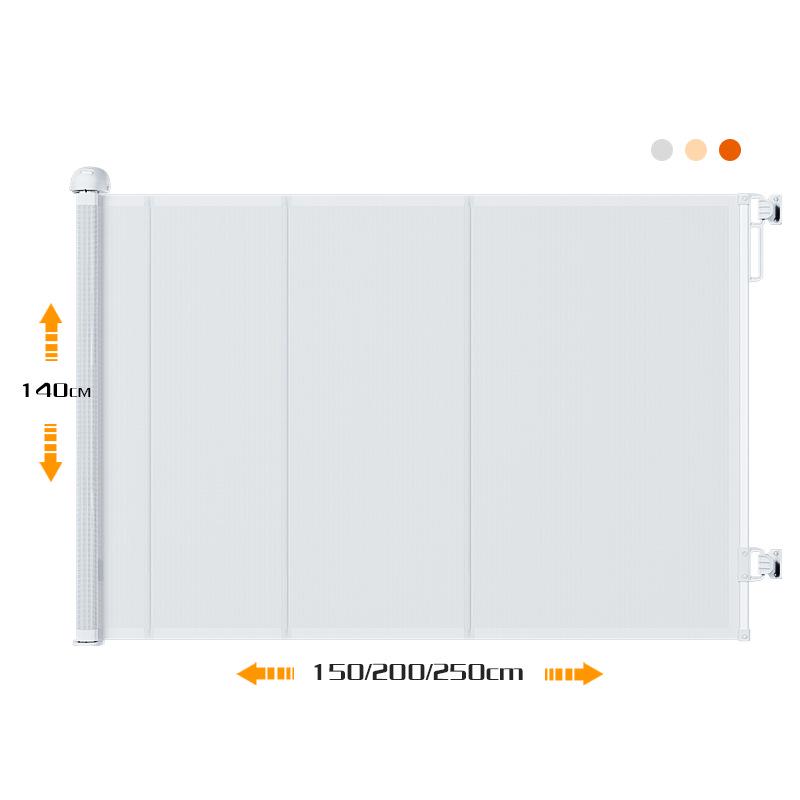 140cm Tall Pet Gate: Anti-Jump & Anti-Drill Barrier for Cats and Dogs