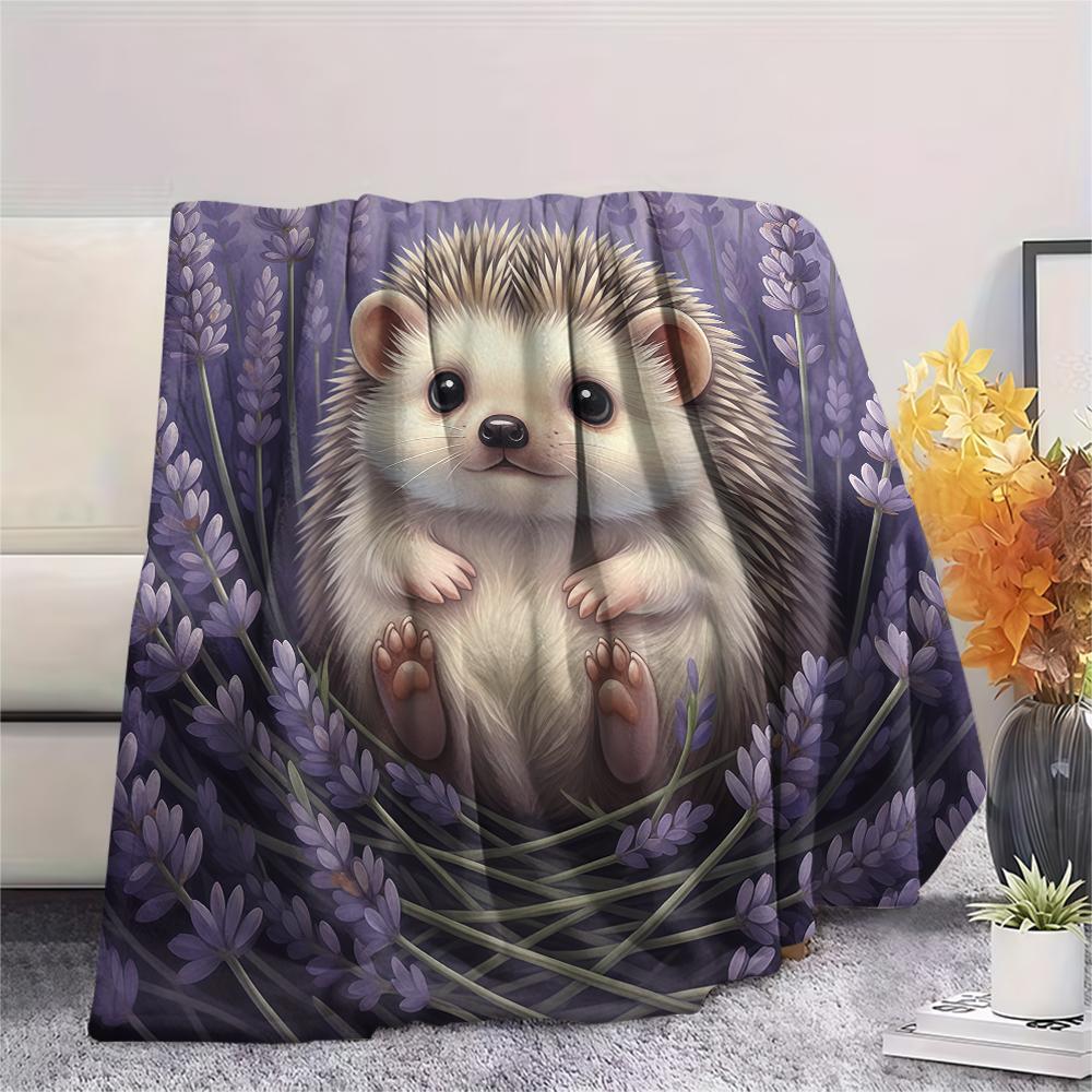 1 Stück Flanelldecke mit Cartoon-Druck, Hohe Qualität, Bequem für alle Jahreszeiten, Heimdekoration, Wärme und Komfort, Perfekt als Weihnachts- oder Geburtstagsgeschenk