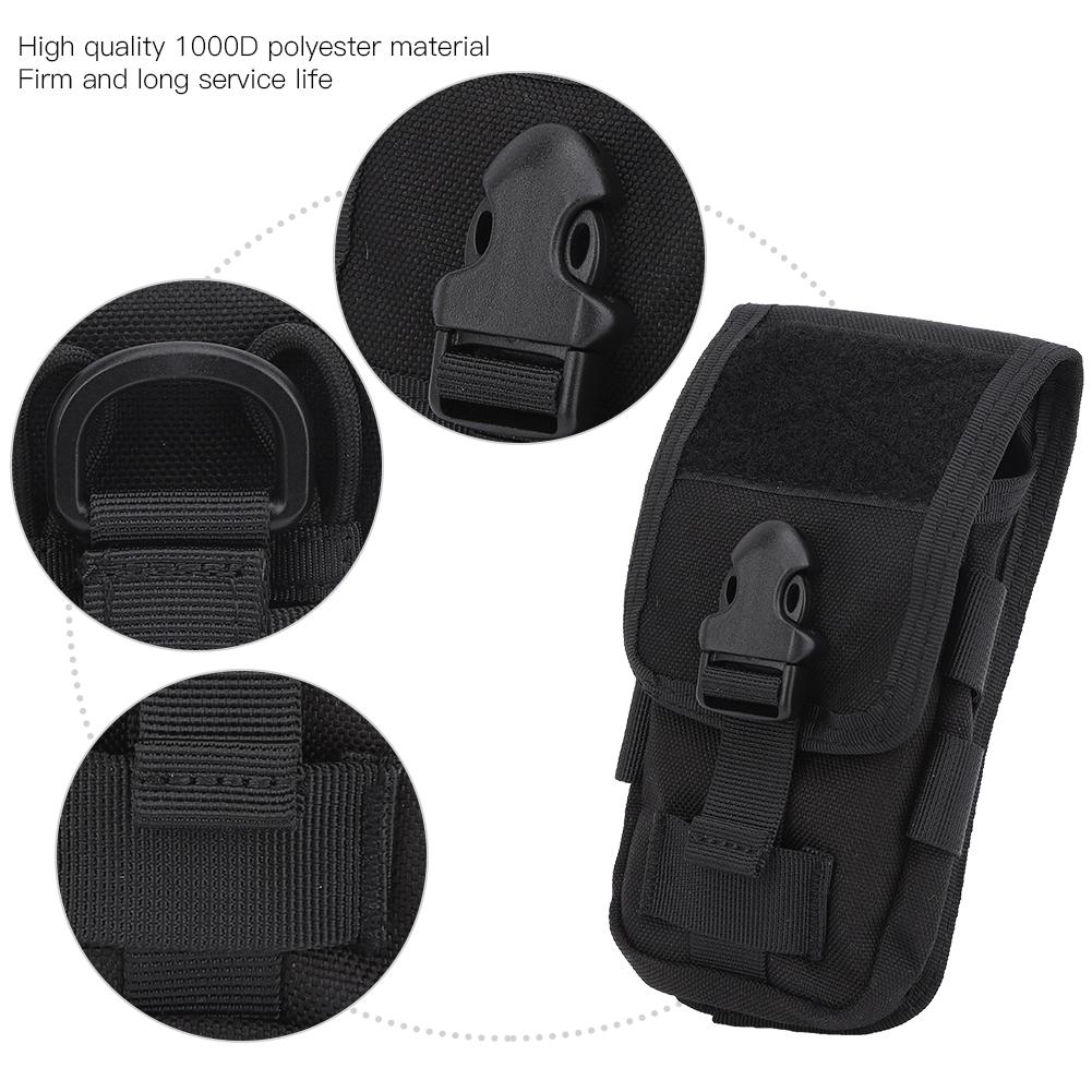 LB-14 1000D Polyester Double Layer Outdoor Hanging Mobile Phone Bag Tactics Multifunction   Waist Pack