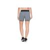 Under Armour Launch Running Slim Fit Mid Rise Sports Shorts Women shorts Heather-Dark-Gray 1342841-001