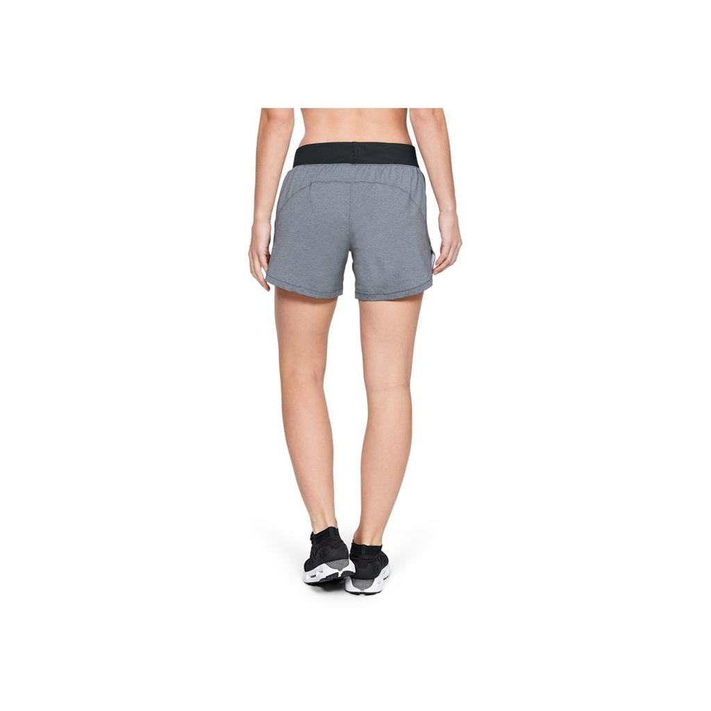 Under Armour Launch Running Slim Fit Mid Rise Sports Shorts Women shorts Heather-Dark-Gray 1342841-001
