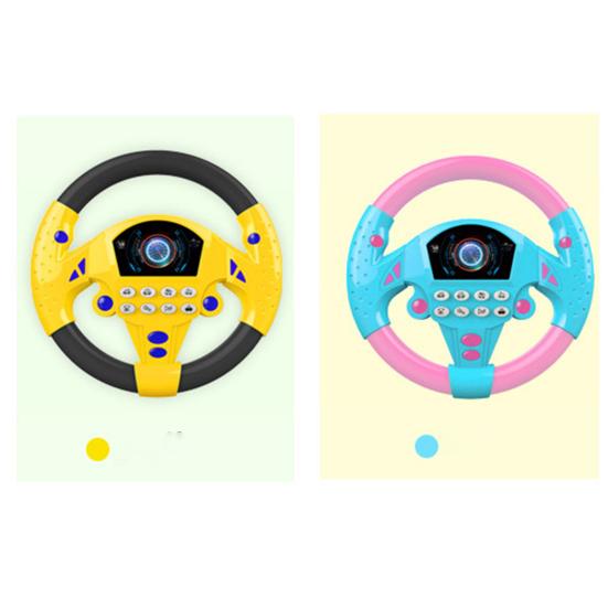 Simulation Steering Wheel Rhythm Training Hand-on Ability Interactive Toys Body Movements Development Steering Wheel Toy for Kids