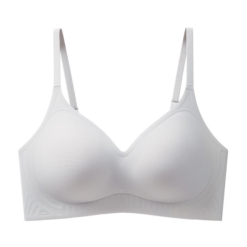 Small Bust Push Up Seamless Fixed Cup Bra, Soft Support Lifting Wireless Bra