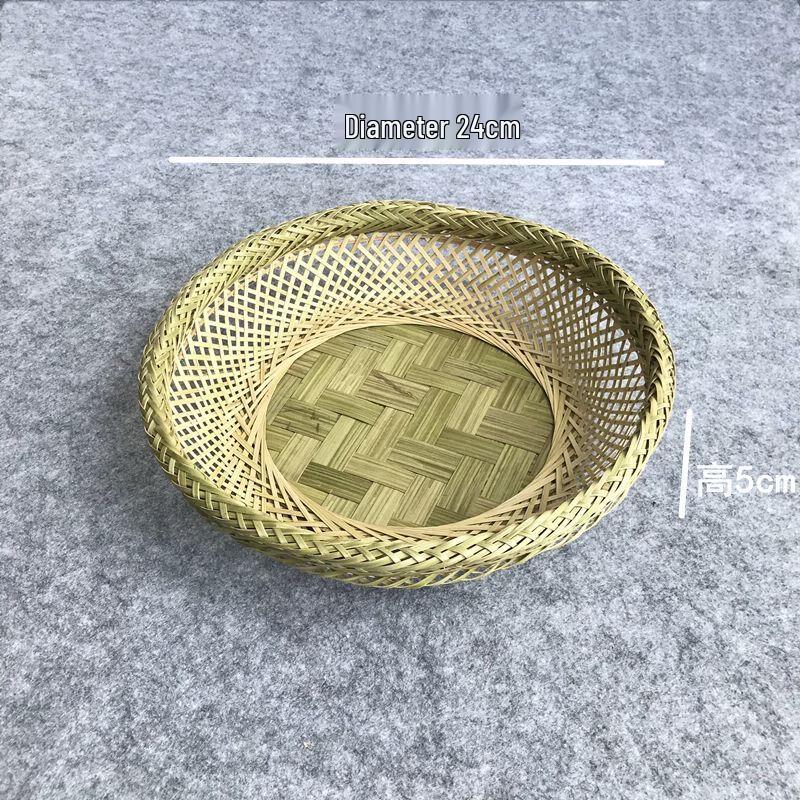 Handwoven Bamboo Fruit & Snack Basket Set