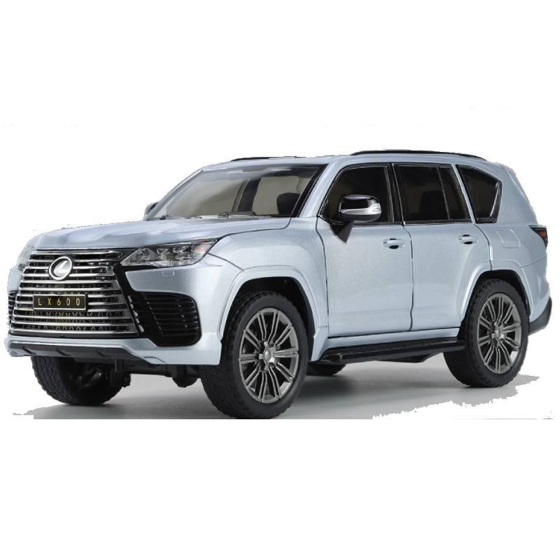 

Alloy Lx600 Lexus Model Vehicle Offroad Suv With Sound Light Features For Gift серебряный