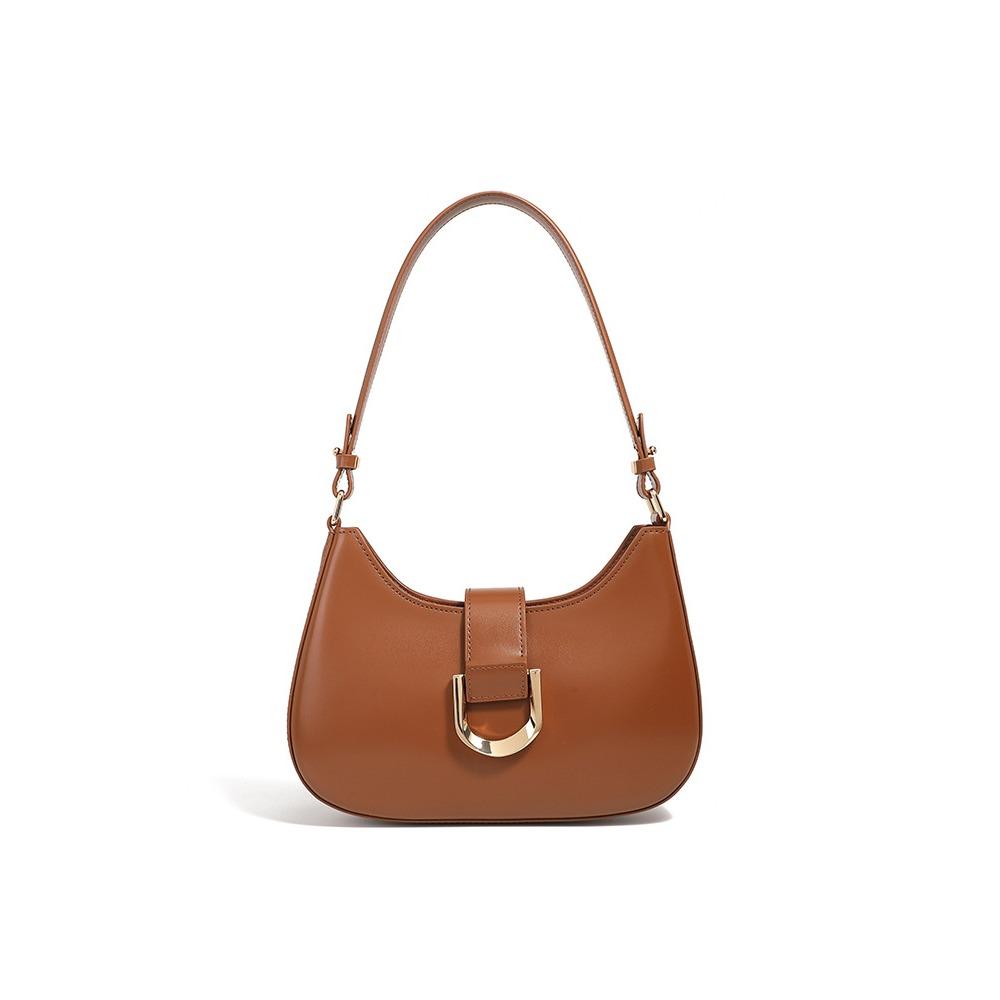 Módní dojíždějící taška přes rameno Hovězí kůže Podpažní taška Texturovaná Všestranná Šikmá přes tělo Dámská taška