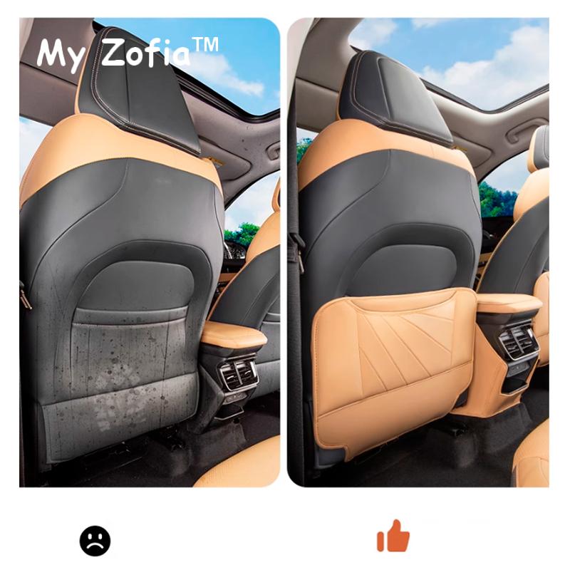 For Geely Starray Atlas 2024 2025 Car Leather interior Car front seat rear Anti-kick mat cover Anti-dirty pad Accessories