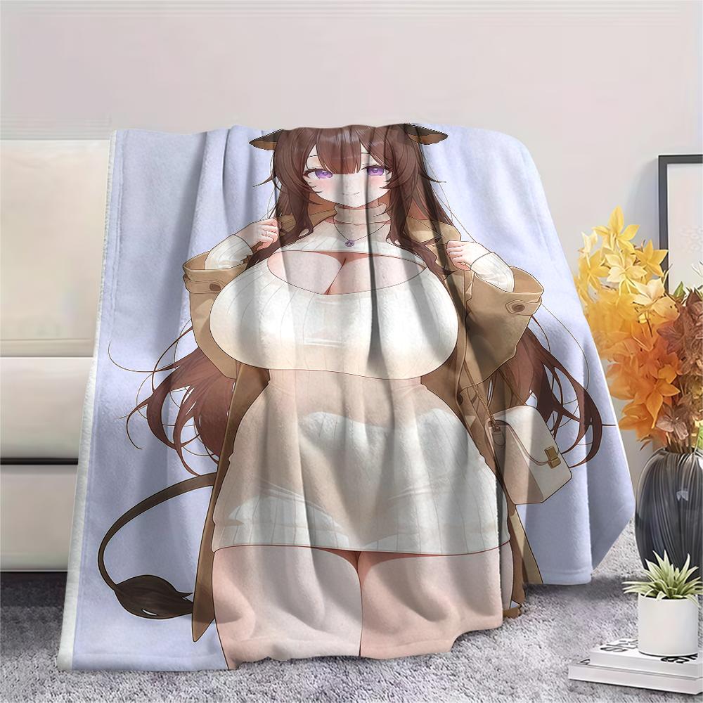 1 Pezzo Coperta in Flanella con Stampa Cartone Animato, Alta Qualità Confortevole per Tutte le Stagioni, Decorazione per la Casa, Calore e Comfort, Perfetta per Regalo di Natale Compleanno