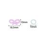 100-200Pcs Candy Color Acrylic Beads Charm Round Bow Mixed Color Small Pearl Beads DIY Crafts Nail Art Hairpins Jewelry Ornament