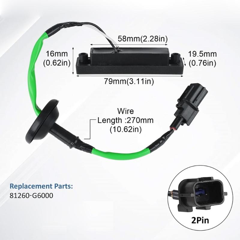 Tailgates Boot Opening Switches for Selected Model 81260-G6000 81260-G6010 Tailgates Release Switches Button