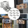 Metal Plate Clamp Butterfly Shaped Clamp Security Installation 304 Stainless Steel Material Galvanized Steel Option