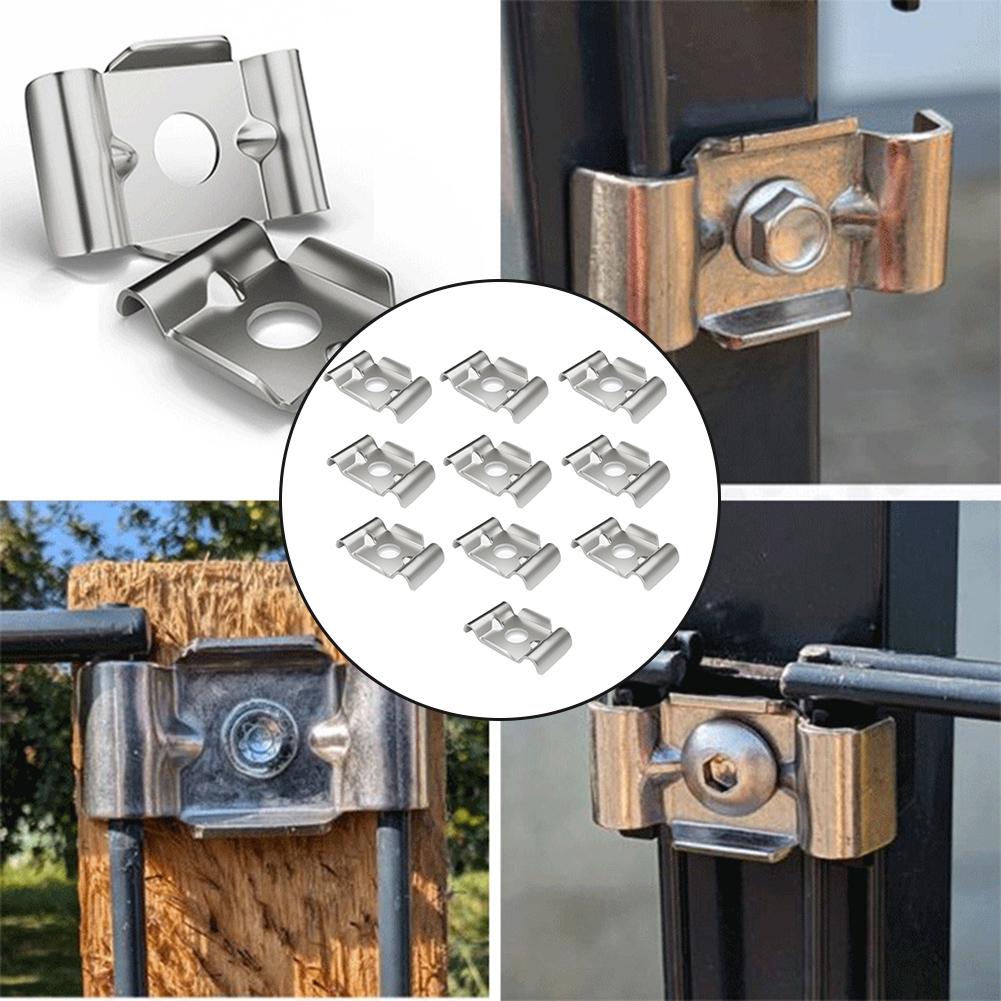 Metal Plate Clamp Butterfly Shaped Clamp Security Installation 304 Stainless Steel Material Galvanized Steel Option
