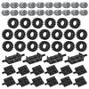 Tire Wheel and Axle Set - 56 Piece Brick Accessories Basic Classic Building Block Toy, Car Truck Wheel Parts