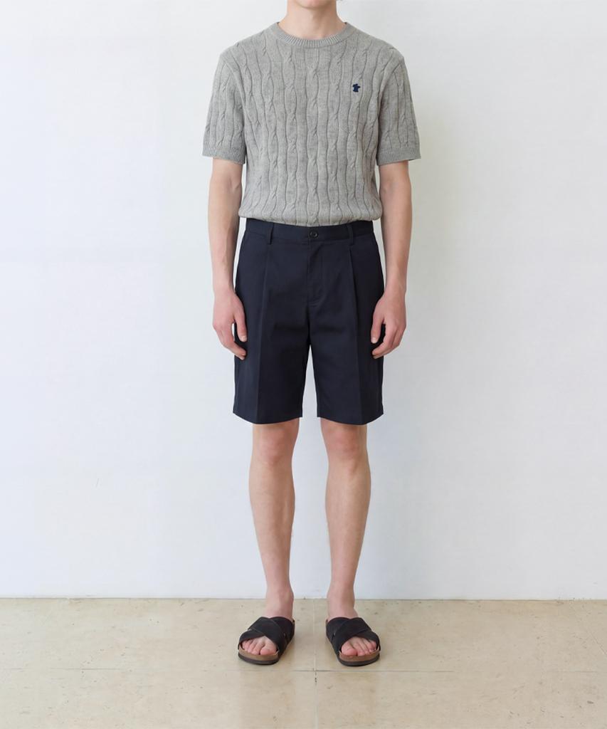 Edeunbeoleokeulleob Inverted Tuck Shorts (Navy)