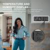 LCD Screen Digital Wall Clock Time Temperature Humidity Time Display Electronic Clock Desktop Digital Clock Battery Powered