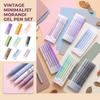Morandi Colors Pens Set With, Retro Vintage School Supplies, Stationery for Writing 1.1ml