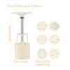Plastic Mooncake Mold 7Pcs Set Hand Press Flower Shaped Cookie Cutter 11g DIY Baking Tool for Fondant Cookie Cake