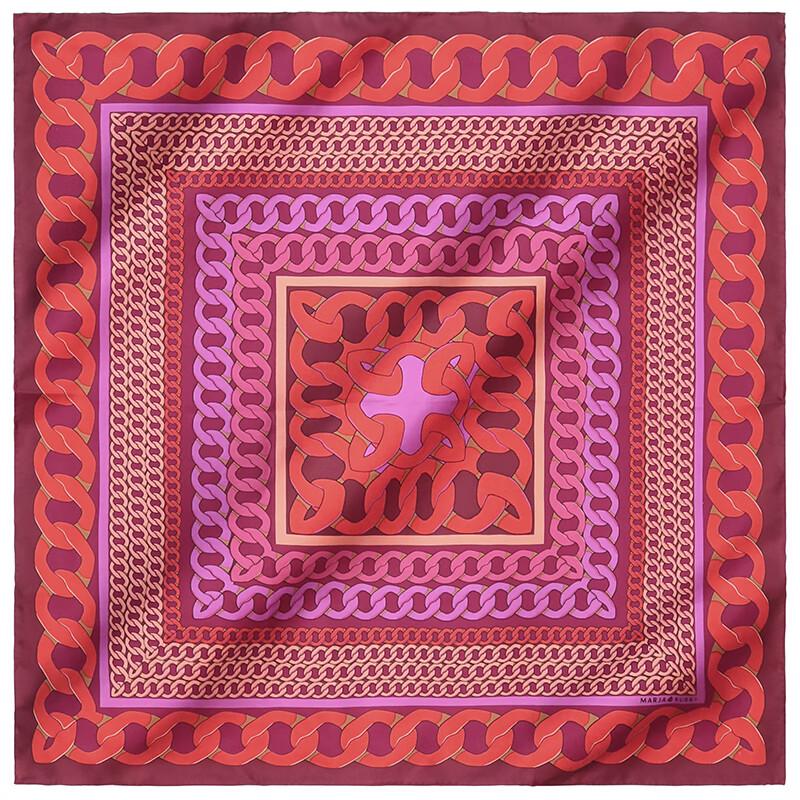 MARJA KURKI Elegant Mulberry Silk Square Scarf