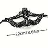 1 unidad de máscara para ojos con encaje negro, sexy y misteriosa, para fiestas de parejas de mujeres adultas.