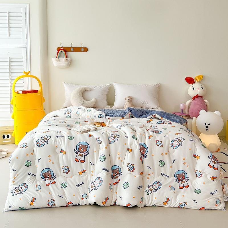 Sójová přikrývka třídy A pro matku a dítě Pletená bavlněná přikrývka pro kojence a péřová přikrývka Jednoduchá Dvojitá zesílená podzimní a zimní přikrývka ze sojových bobů Jádro