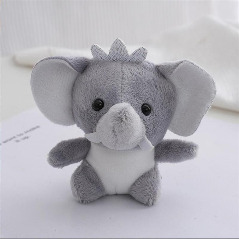 

10 см новые плюшевые игрушки слона праздничный подарок симпатичная мягкая игрушка-подвеска в виде животного кукла для девочек и мальчиков рюкзак брелок 3 цвета 10cm