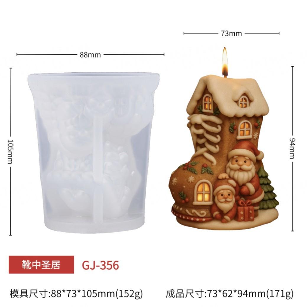 Santa Claus Candle Silicone Mold Handmade Aromatherapy Plaster Craft DIY Creative Gift