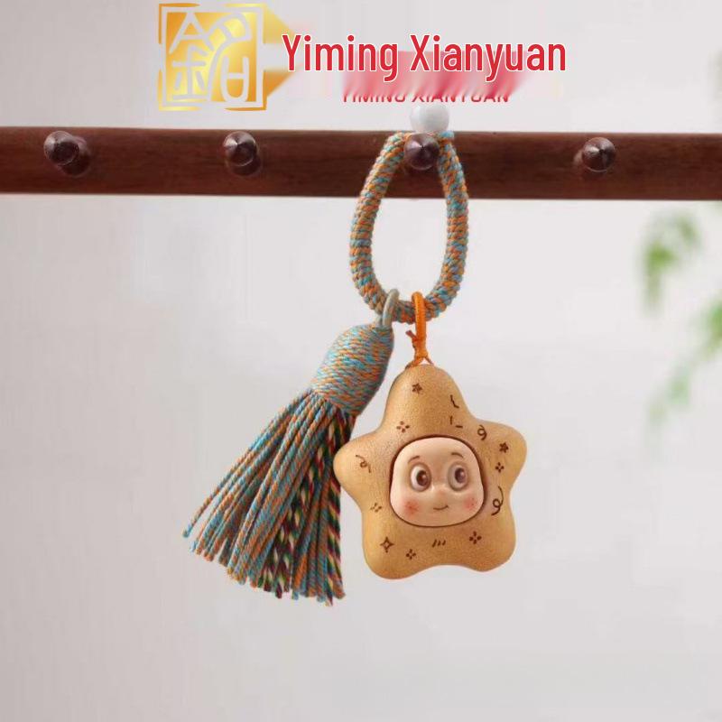 Rainbow Wooden Star Pendant Bracelet and Necklace Ornament Set