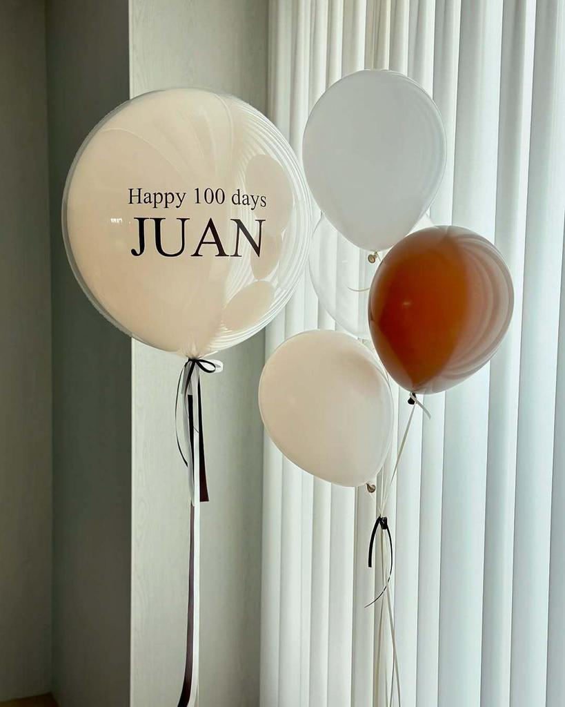 Buquê de Balões Estilo Creme: Novo Produto para o Primeiro Aniversário do Bebé, Decoração para Cerimónia da Lua Cheia, Artigos para Festa de Aniversário