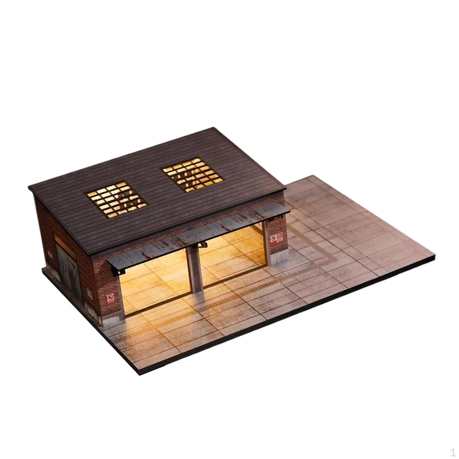 

1/64 Warehouse Scene Model Miniature Industrial Building Ornament Background Accessories Simulation