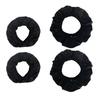 Set of 4pcs Strollers Wheel Protectors Sleeve for Baby Pushchairs, Nonslip Wheel Protetive Cover Dustproof Black Case