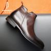 2025 Direct Supply New Martin Boots Men's Leather Short Boots Trendy Winter Warm Velvet Cotton Shoes