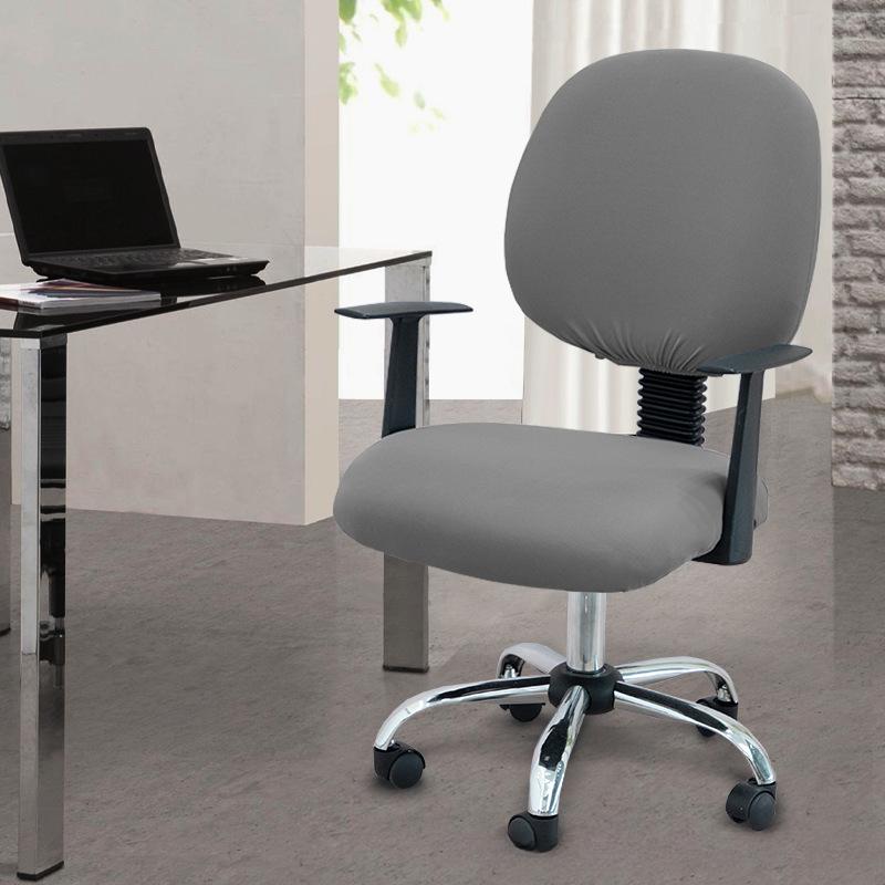Two-Piece Computer Chair Cover Washable Executive Chair Cover For Computer Stretchable Seat Covers Computers Chairs