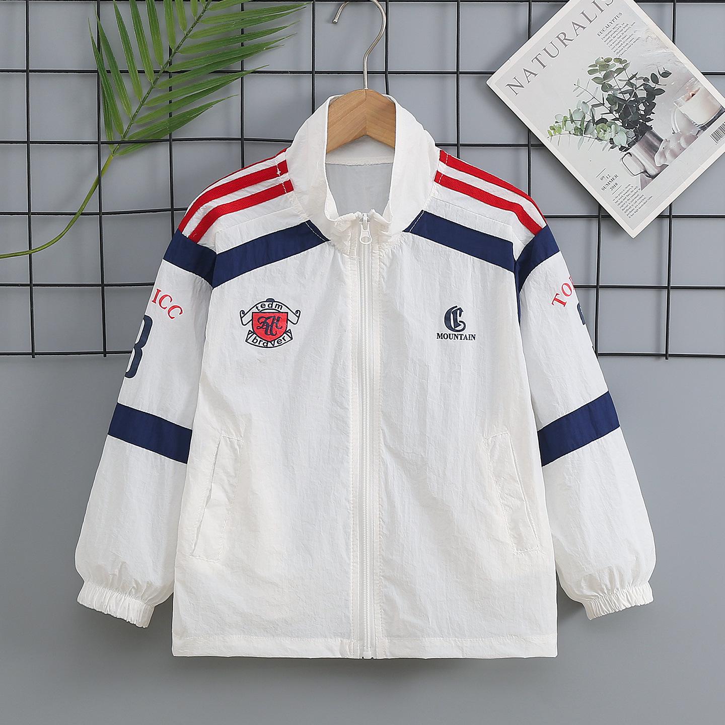 Kids  Lightweight Sun Protection Jacket - Boys  Summer 2026 Style 110 белый